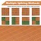 Costway 18/36 PCS Interlocking Deck Tiles Anti-slip Floor Tiles for Poolside All Weather Brown